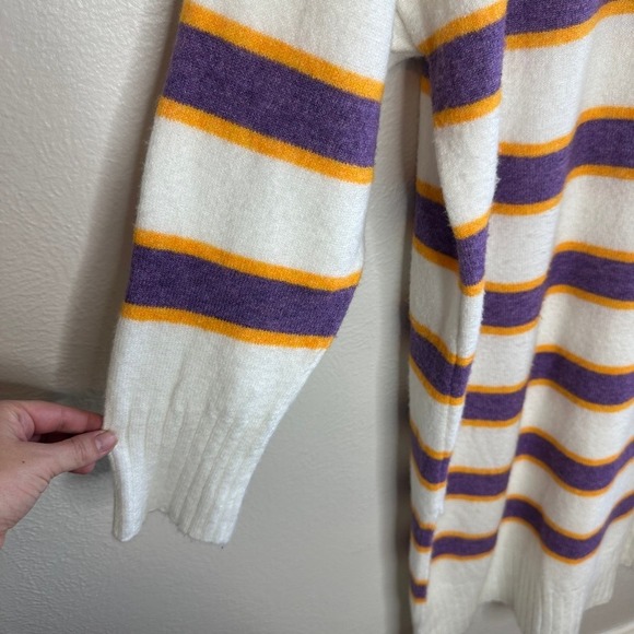 Anthropologie Daily Practice Karigan Midi Sweater Dress XL Striped Turtleneck - Picture 5 of 9